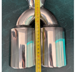 COLA DE ESCAPE DOBLE OVALADA