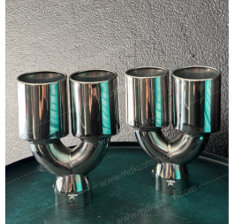 COLA DE ESCAPE DOBLE OVALADA