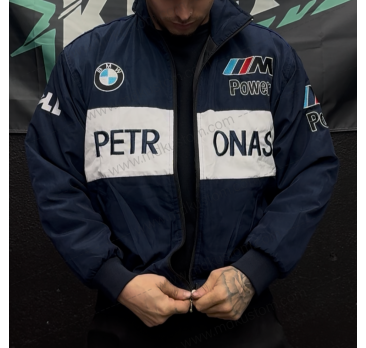 CHAQUETA BMW AZUL Y BLANCA TALLA XL