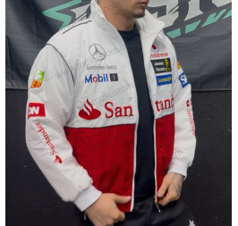CHAQUETA MERCEDES BLANCA ROJA TALLA M