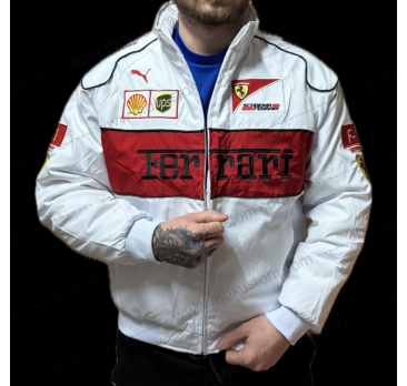 CHAQUETA FERRARI BLANCA TALLA XL